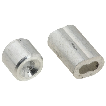 National Hardware National Hardware 1/16 in. D Aluminum Cable Ferrules and Stops N283-846